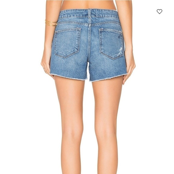 DL1961 Renee Shorts Smart Denim Distressed Cut Out Shorts - Picture 3 of 12